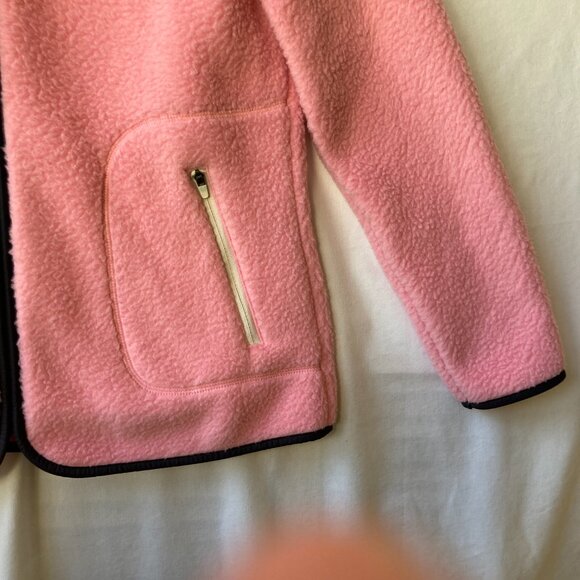Vintage Talbots Pink Womens Jacket Coat Size Petite Small Full Zip Barbie Fleece - Picture 6 of 15